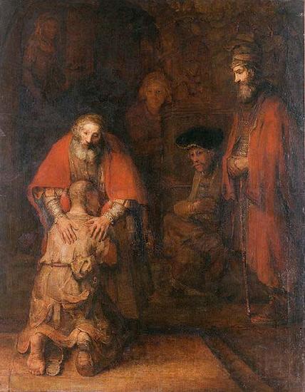REMBRANDT Harmenszoon van Rijn The Return of the Prodigal Son Spain oil painting art